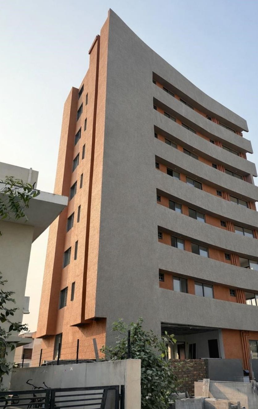 Hostel building at Bopal, side view